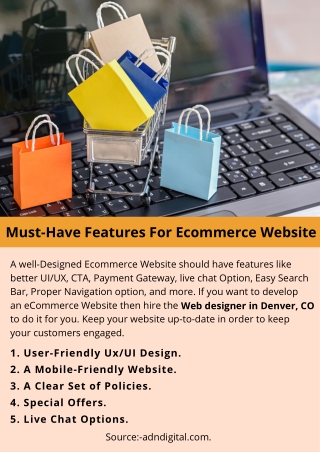 Must-Have Features For Ecommerce Website