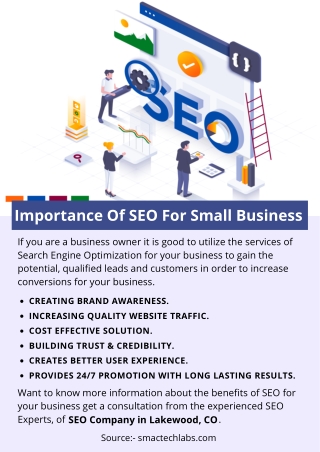Importance Of SEO For Small Business