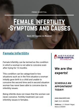 Female Infertility-Symptoms and Causes