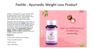 Feelite | Ayurvedic Weight Loss Product
