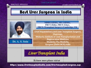 One of The Best Liver Surgeon in India