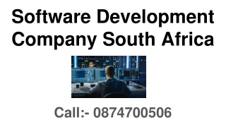 Software Development Company South Africa