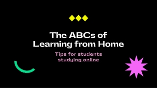 Tips for Students Studying Online