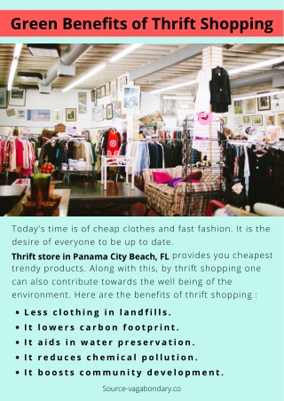 Green Benefits of Thrift Shopping