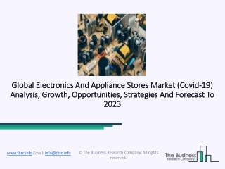 Electronics And Appliance Stores Market Statistics, Analysis And Opportunities