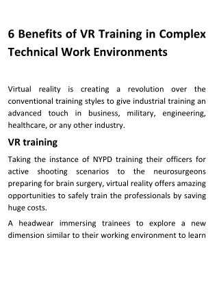 Yeppar | Virtual Reality Training