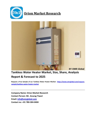 Tankless Water Heater Market Size, Industry Trends, Share and Forecast 2019-2025