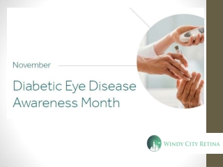 Diabetic Eye Disease Awareness - Windy City Retina