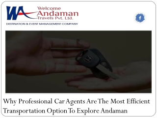 Why Professional Car Agents Are The Most Efficient Transportation Option To Explore Andaman