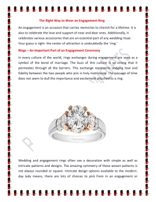 The Right Way to Wear an Engagement Ring