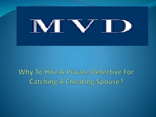 Why To Hire A Private Detective For Catching A Cheating Spouse?