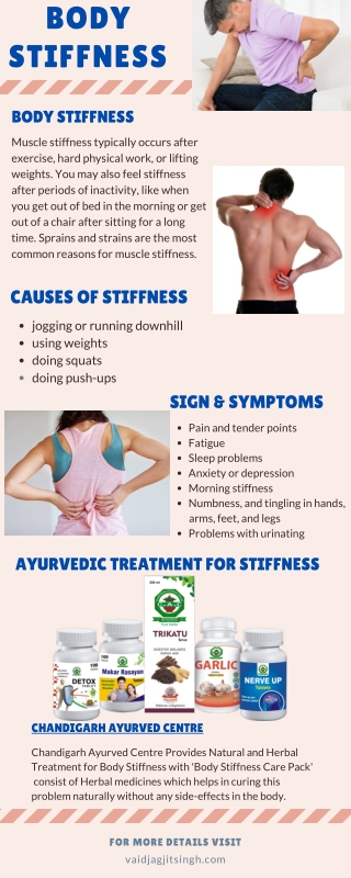 Body Stiffness - Causes, Symptoms & Herbal Treatment