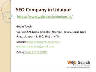 SEO companies in Udaipur
