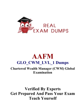 How Can I Get Latest GLO_CWM_LVL_1 Dumps Question And Answers On PDF?