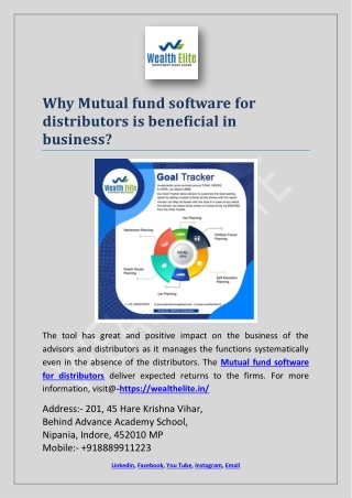 Why Mutual fund software for distributors is beneficial in business?