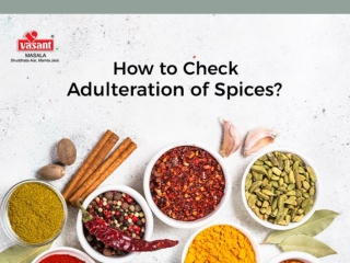 Tips to Check Adulteration of Spices