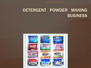 IMPORTANT INGREDIENTS OF DETERGENT POWDER