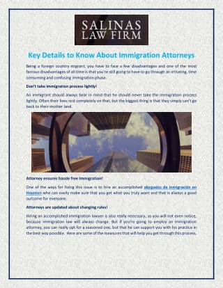 Key Details to Know About abogados de inmigración en houston