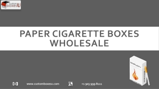Fully Utilize paper cigarette boxes wholesale To Enhance Your Business
