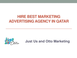 Best Qatar Marketing Advertising Agency