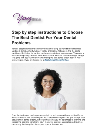 Best dentist in hanford ca | Dentisthanford.com