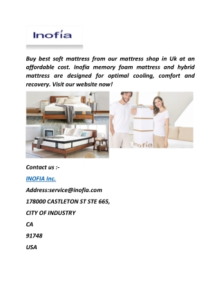 Mattress Shop | Inofia.co.uk