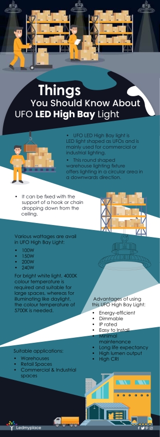 Ufo High Bay led Lights: A Suitable Warehouse Lighting Solution