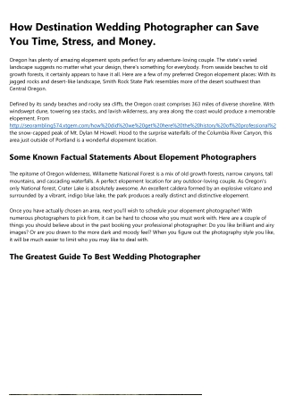 How to Get Hired in the wedding photographer Industry