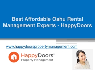 Best Affordable Oahu Rental Management Experts - HappyDoors