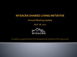 Funded by a grant from the NYS Developmental Disabilities Planning Council