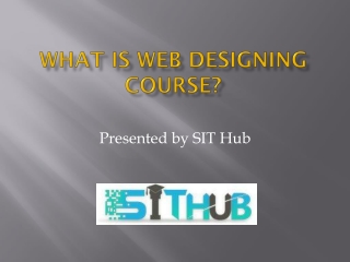 Web designing course