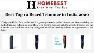 Philips QT4011 Beard Trimmer | Home Best