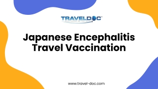 Japanese Encephalitis Travel Vaccinations