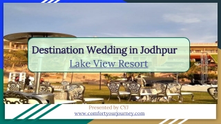 Weekend Getaways in Jodhpur | Lake View Resort Jodhpur