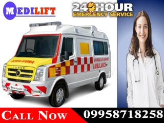 Get Medilift ICU Road Ambulance Service in Patna and Ranchi for Best and Affordable Shifting