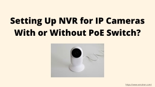 NVR Setup For IP Cameras