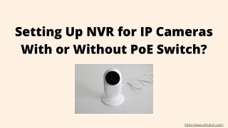 NVR Setup For IP Cameras PDF