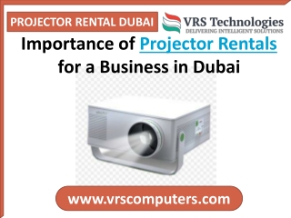 Importance of Projector Rentals Dubai for a Business