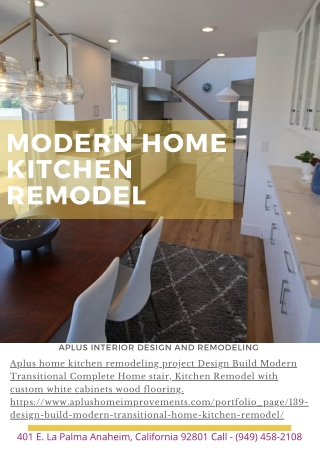 Modern Home Kitchen Remodel