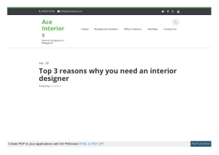 Top 3 reasons why you need an interior designer