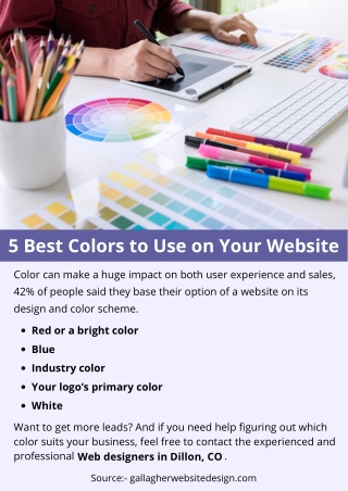 5 Best Colors to Use on Your Website