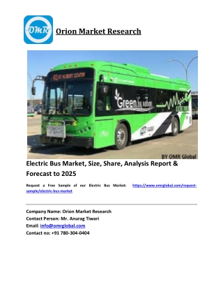 Electric Bus Market Trends, Size, Competitive Analysis and Forecast 2019-2025