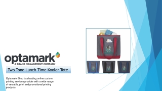 Custom Two-Tone Lunch-Time Kooler Tote - Optamark