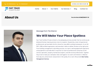 About us- Fast track facilities private limited