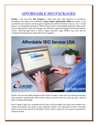 Affordable Seo Packages