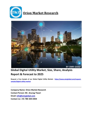 Global Digital Utility Market Trends, Size, Competitive Analysis and Forecast 2019-2025