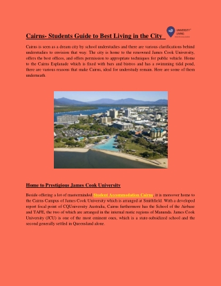 Cairns Student Guide to Best Living in the City