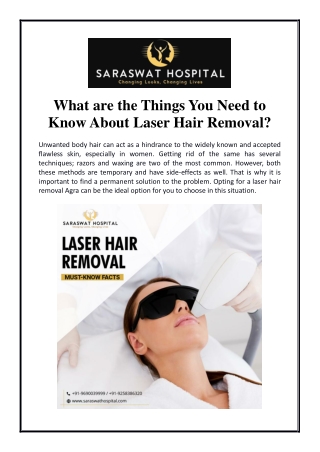 What are the Things You Need to Know About Laser Hair Removal?