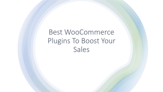 Best Woocommerce Plugins to Boost your Online Sales