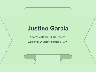 Justino Garcia - Possesses Exceptional Organizational Skills